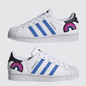 NEW Adidas Superstar J Women’s / Big Girls Size 5 Rainbow Women's  GV8978 In Box